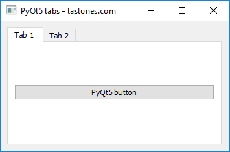 PyQt5 選項卡